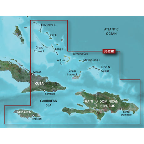Garmin BlueChart g3 Vision HD - VUS029R - Southern Bahamas - microSD /SD 010-C0730-00