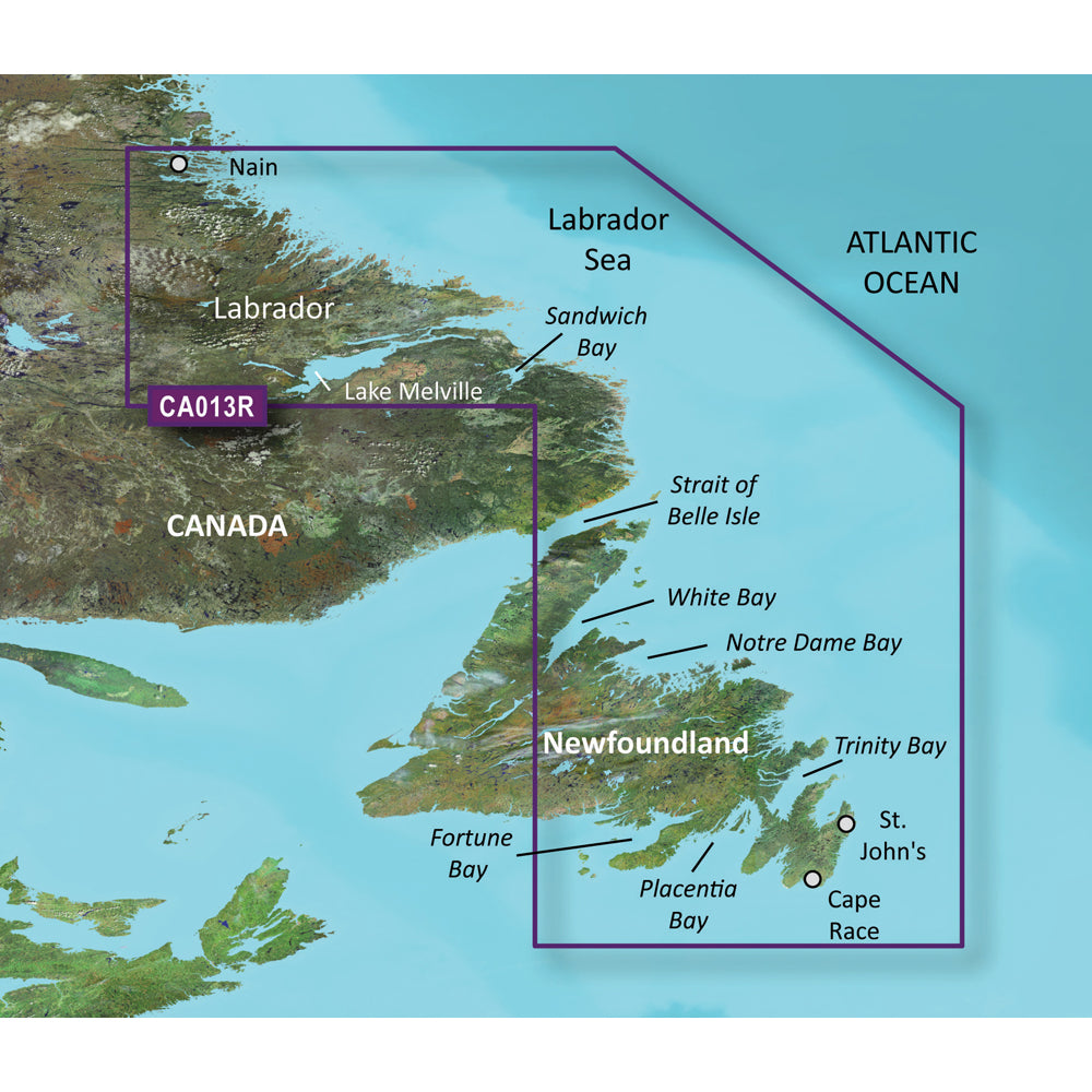 Garmin BlueChart® g3 Vision® HD - VCA013R - Labrador Coast - microSD /SD  - 010-C0698-00