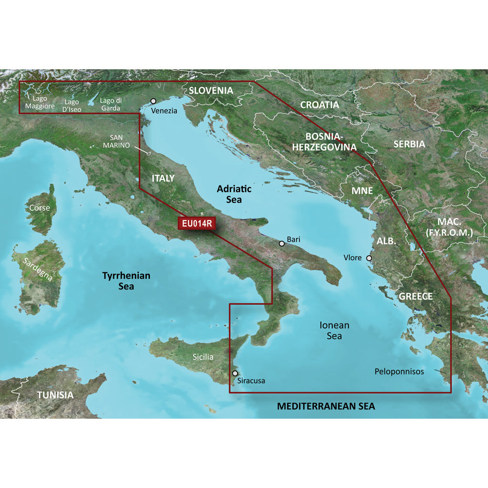 Garmin VEU014R - Italy, Adriatic Sea - SD Card - 010-C0772-00 - 010-C0772-00