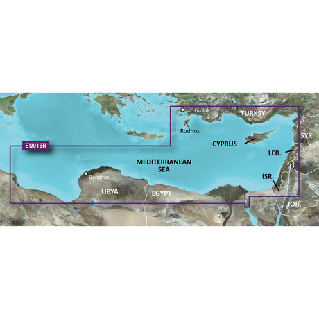 Garmin VEU016R - Mediterranean Southeast - SD Card - 010-C0774-00 - 010-C0774-00