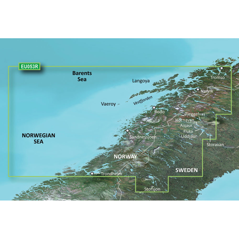 Garmin VEU053R - Trondheim - Troms&#248; - SD Card - 010-C0789-00 - 010-C0789-00