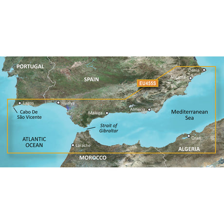 Garmin BlueChart® g3 Vision® HD - VEU455S - Alicante to Cabo de Sao Vicente - microSD /SD  - 010-C0799-00