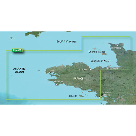 Garmin BlueChart® g3 Vision® HD - VEU457S - Bretagne - microSD /SD  - 010-C0801-00