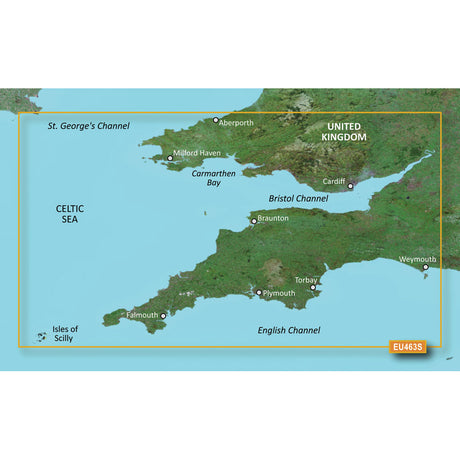 Garmin BlueChart® g3 Vision® HD - VEU463S - Bristol Channel & England SW - microSD /SD  - 010-C0807-00