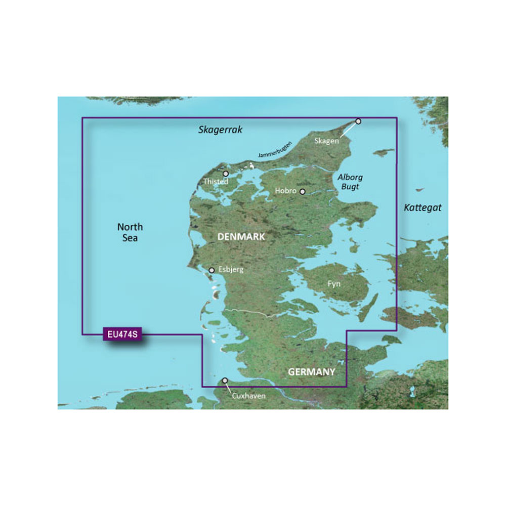 Garmin BlueChart® g3 Vision® HD - VEU474S - Alborg to the Eider - microSD /SD  - 010-C0818-00