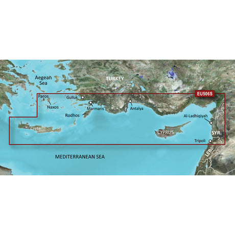 Garmin BlueChart® g3 Vision® HD - VEU506S - Crete To Cyprus - microSD /SD  - 010-C0850-00