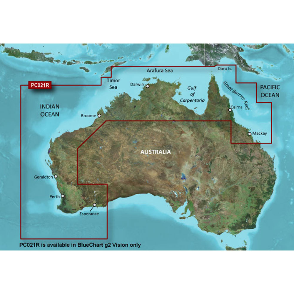 Garmin BlueChart® g3 Vision® HD - VPC021R - Mackay NW to Esperance - microSD /SD  - 010-C0754-00