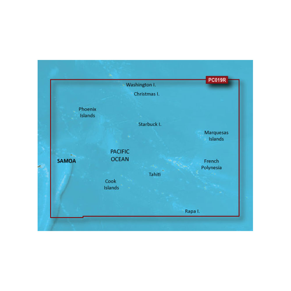 Garmin BlueChart® g3 Vision® HD - VPC019R - Polynesia - microSD /SD  - 010-C0866-00