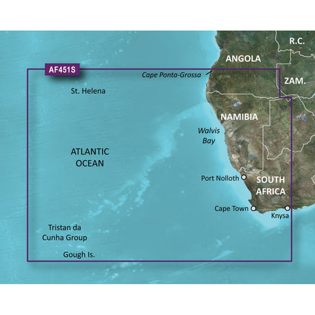 Garmin BlueChart® g3 Vision® HD - VAF451S - Namibia - Knysna, SA - microSD /SD  - 010-C0751-00