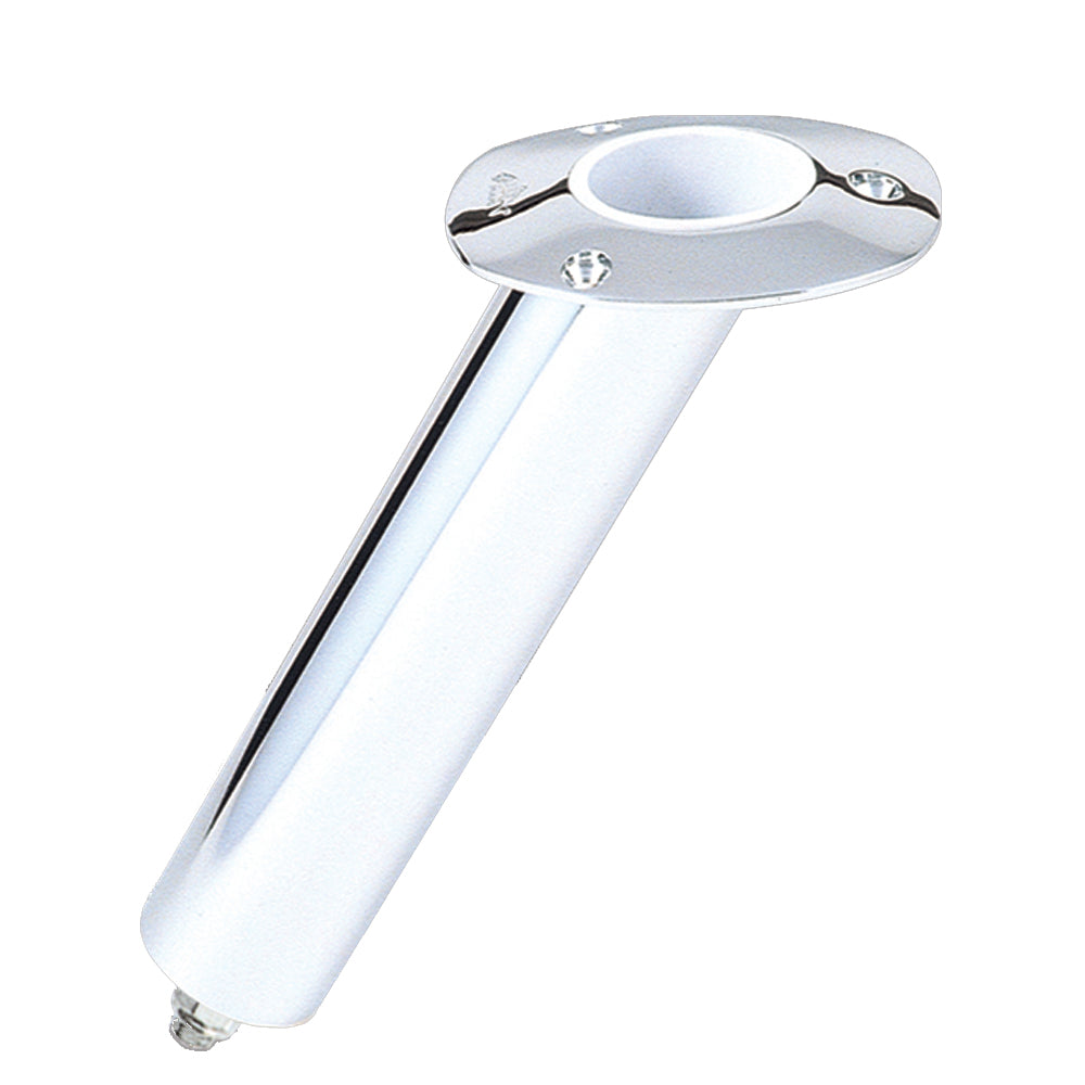 Lee's 30° Stainless Steel Swivel Base Flush Mount Rod Holder - Medium - 2" OD X 6.5" Tube f/Small Bent Butts - RH5165