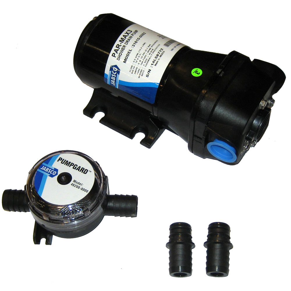 Jabsco PAR-Max 3 Shower Drain Pump 12V 3.5 GPM - 31610-0092