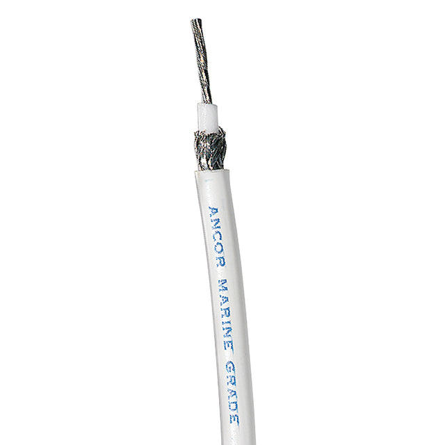 Ancor RG 8X White Tinned Coaxial Cable - 100' - 151510