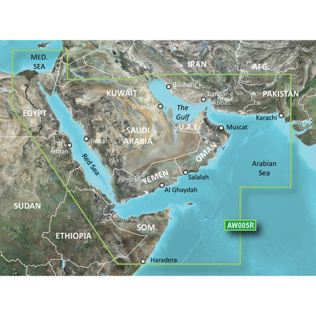 Garmin BlueChart  g3 Vision  HD - VAW005R - The Gulf & Red Sea - microSD/SD - 010-C0924-00