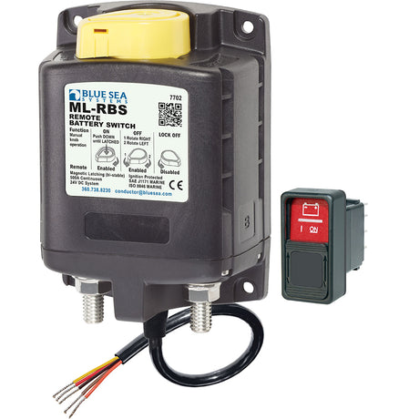 Blue Sea 7702 ML-Series Remote Battery Switch w/Manual Control 24V DC - 7702