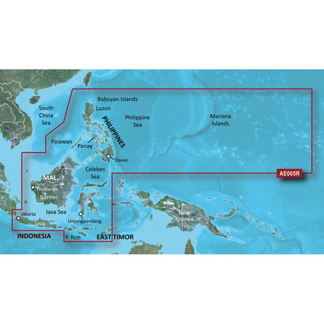 Garmin BlueChart  g3 Vision  HD - VAE005R - Philippines - Java Mariana Is. - microSD/SD - 010-C0880-00