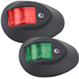 Perko LED Sidelights - Red/Green - 12V - Black Housing - 0602DP1BLK