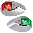 Perko LED Side Lights - Red/Green - 24V - Chrome Plated Housing - 0602DP2CHR