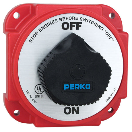 Perko 9703DP Heavy Duty Battery Disconnect Switch with  Alternator Field Disconnect - 9703DP