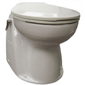 Raritan Atlantes Freedom Toilet - Household Style - White - Remote Sea Water Pump - 12V - Vortex Vac - AVHWR01203 - AVHWR01203