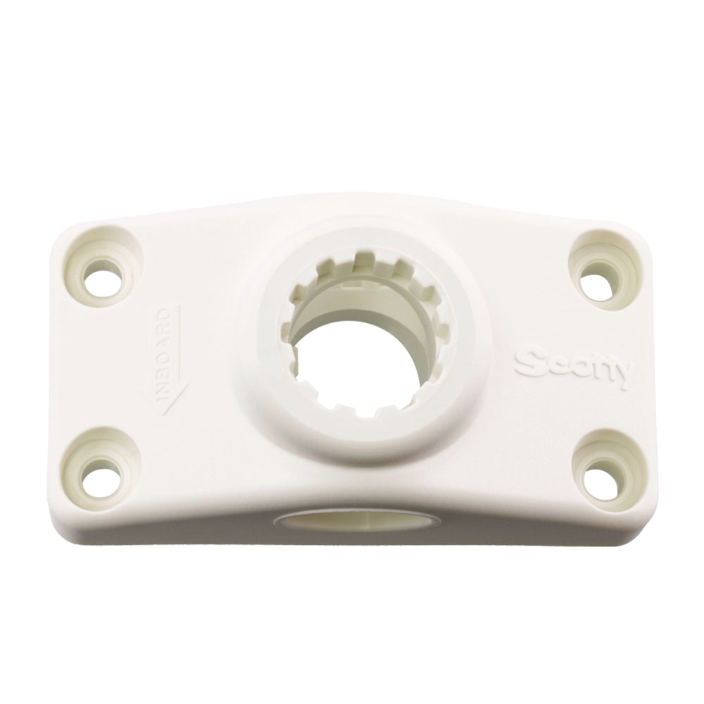 Scotty Combination Side / Deck Mount - White - 241-WH