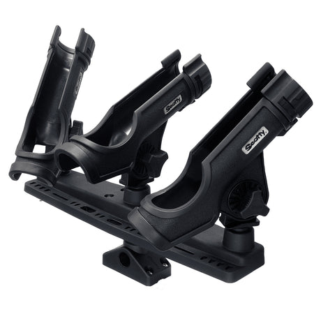 Scotty Triple Rod Holder w/3 230 Power Lock Rod Holders - 256