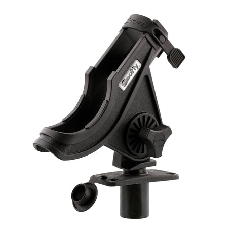 Scotty 281 Bait Caster/Spinning Rod Holder w/244 Flush Deck Mount - Black - 281-BK