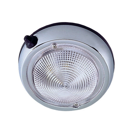 Perko Surface Mount Dome Light - 5" O.D.(4" Lens) - Chrome Plated - 0300DP1CHR