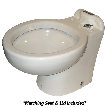 Raritan Marine Elegance Toilet - Household Style - White - Freshwater - Heavy-Duty Push Button Control - 12v - 220HF01202 - 220HF01202