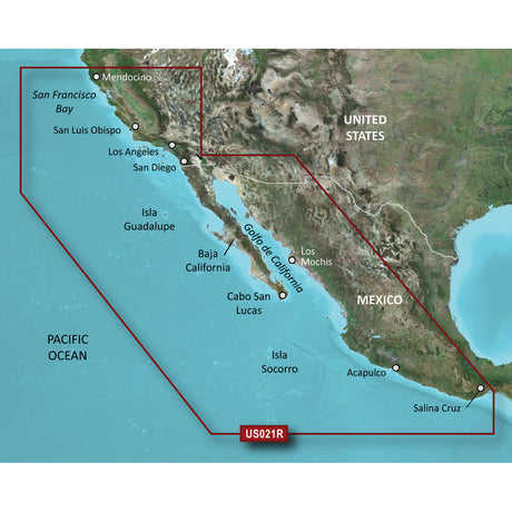 Garmin BlueChart  g3 HD - HXUS021R - California - Mexico - microSD/SD - 010-C0722-20