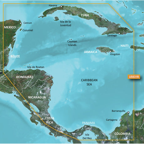 Garmin BlueChart  g3 HD - HXUS031R - Southwest Caribbean - microSD/SD - 010-C0732-20