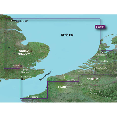 Garmin BlueChart  g3 HD - HXEU002R - Dover to Amsterdam & England Southeast - microSD/SD - 010-C0761-20