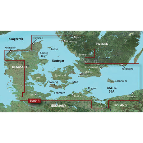 Garmin BlueChart  g3 HD - HXEU021R - Denmark East & Sweden Southeast - microSD/SD - 010-C0777-20