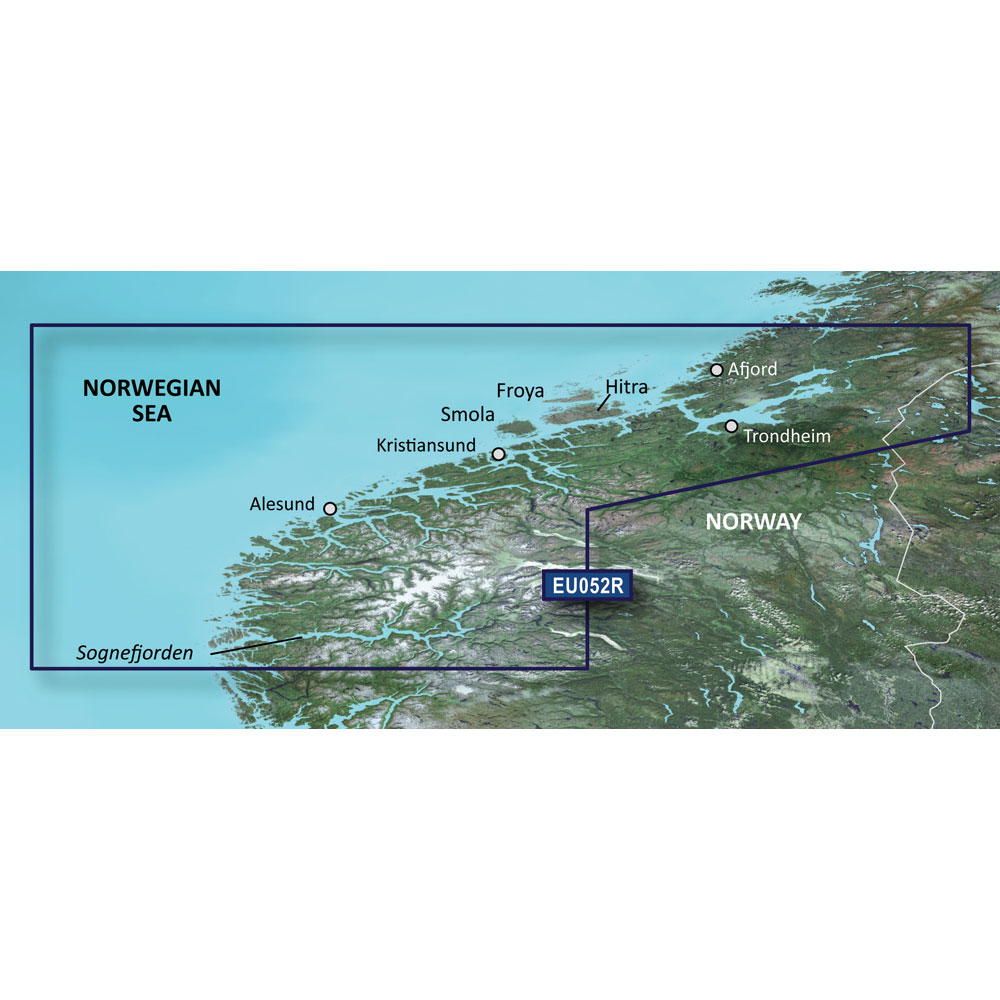 Garmin BlueChart  g3 HD - HXEU052R - Sognefjorden - Svefjorden - microSD/SD - 010-C0788-20