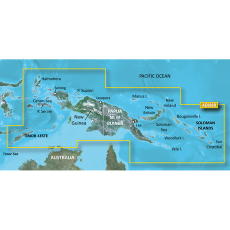 Garmin BlueChart  g3 HD - HXAE006R - Timor Leste/New Guinea - microSD/SD - 010-C0881-20