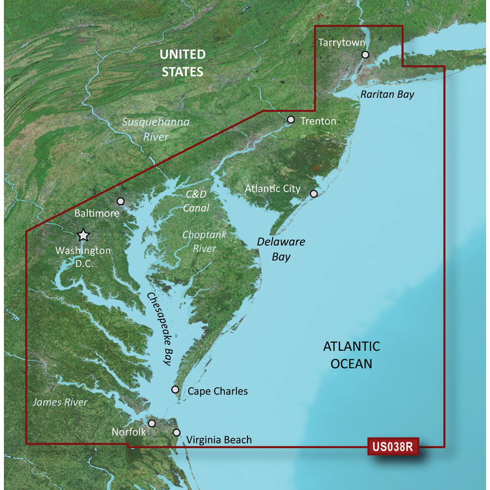 Garmin BlueChart g3 Vision HD - VUS038R - New York - Chesapeake - microSD /SD 010-C1004-00