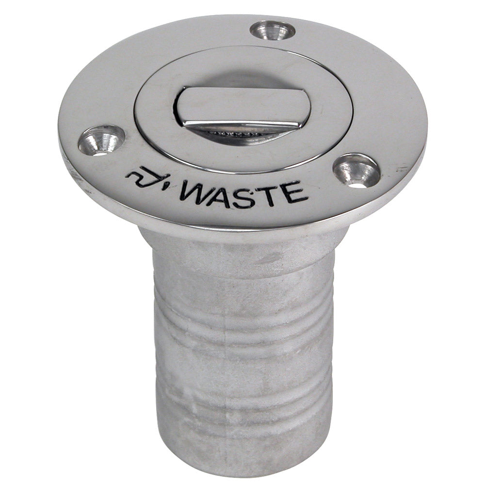 Whitecap Bluewater Push Up Deck Fill - 1-1/2" Hose - Waste - 6996CBLUE