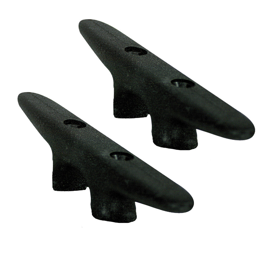 Whitecap Black Nylon Cleat 6" Pair - 3421BP