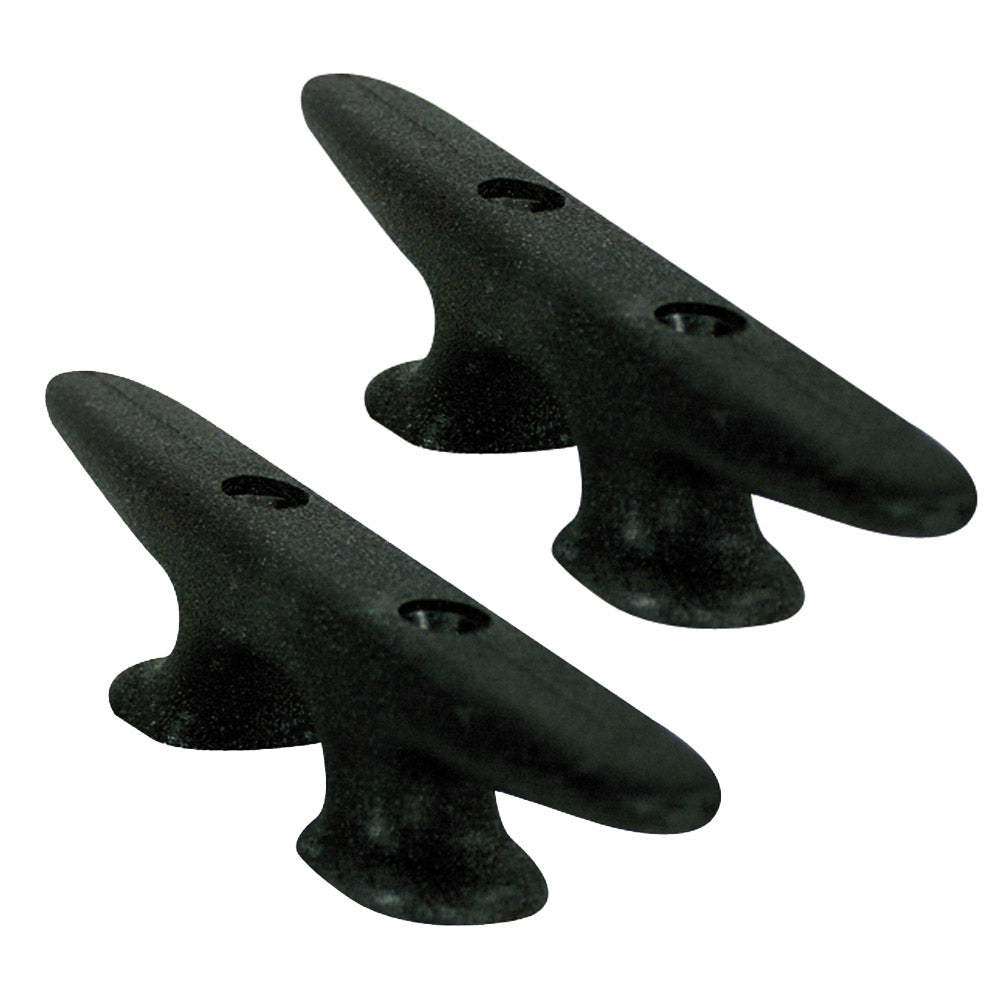 Whitecap Black Nylon Cleat 8" Pair - 3439BP