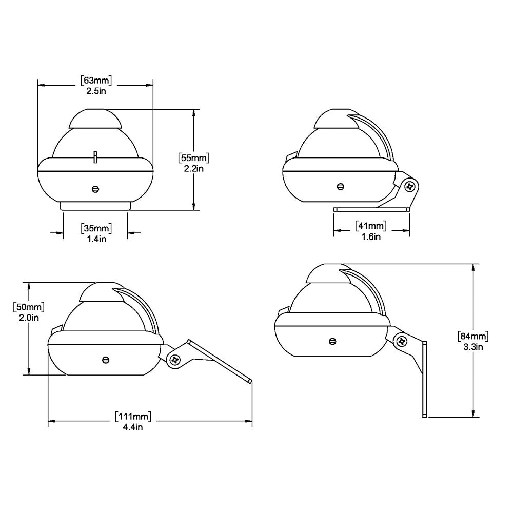 Ritchie X-10B-M RitchieSport Compass - Bracket Mount - Black - X-10B-M