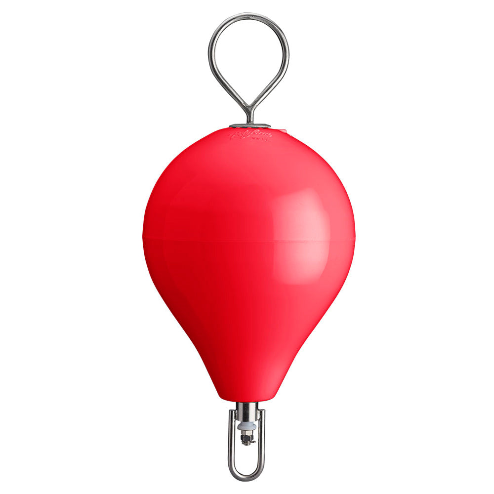 Polyform 13.5" CM Mooring Buoy w/SS Iron - Red - CM-2SS-RED