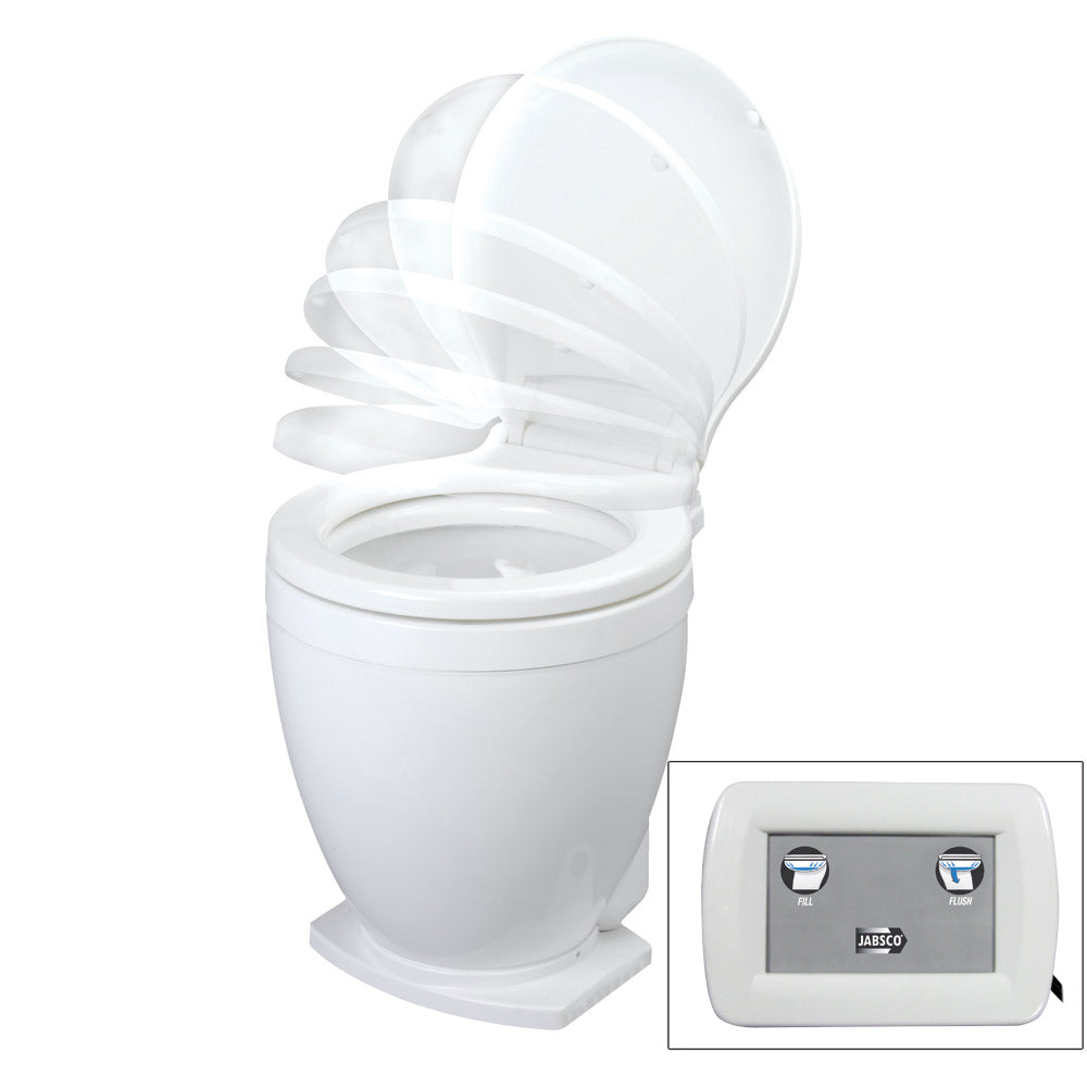 Jabsco Lite Flush Electric Toilet (12v) with Control Panel - 58500-1012