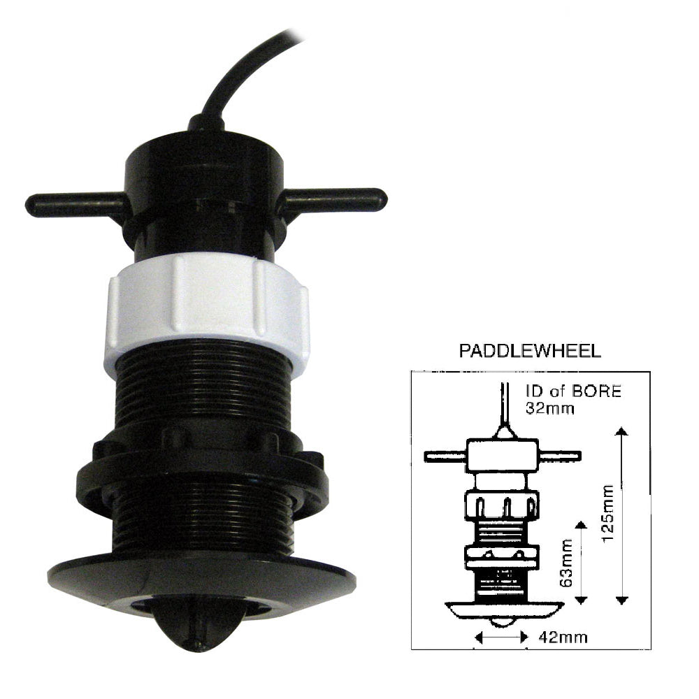 Clipper Speed Log Paddle Wheel Unit Complete with Thru Hull Fitting - CLZ-PWU