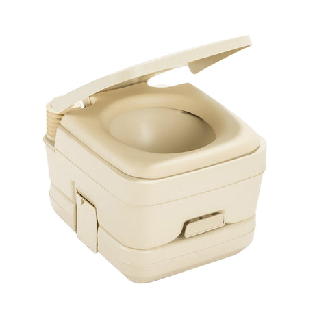 Dometic 964 Portable Toilet w/Mounting Brackets - 2.5 Gallon - Parchment - 311096402