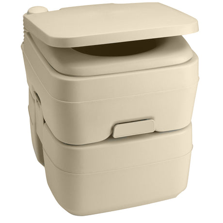 Dometic 965 Portable Toilet w/Mounting Brackets- 5 Gallon - Parchment - 311096502