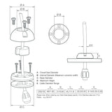 Scanstrut DS21B-P Vertical Cable Seal - DS21B-P