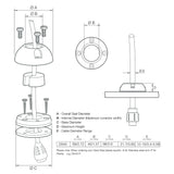 Scanstrut DS40-P Vertical Cable Seal - DS40-P