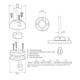 Scanstrut DS30-S Vertical Cable Seal - Stainless Steel - DS30-S