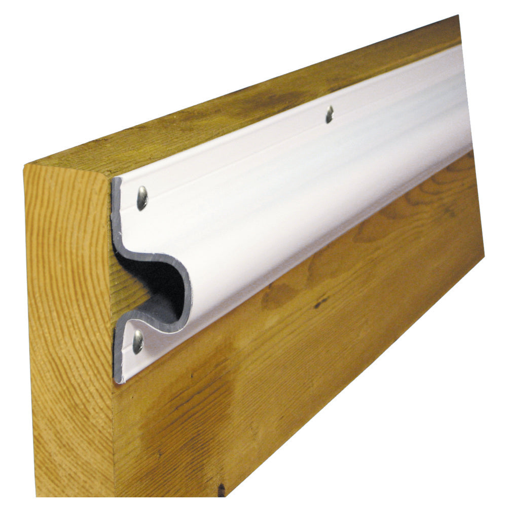 Dock Edge "C" Guard Economy PVC Profiles 10ft Roll - White - 1132-F