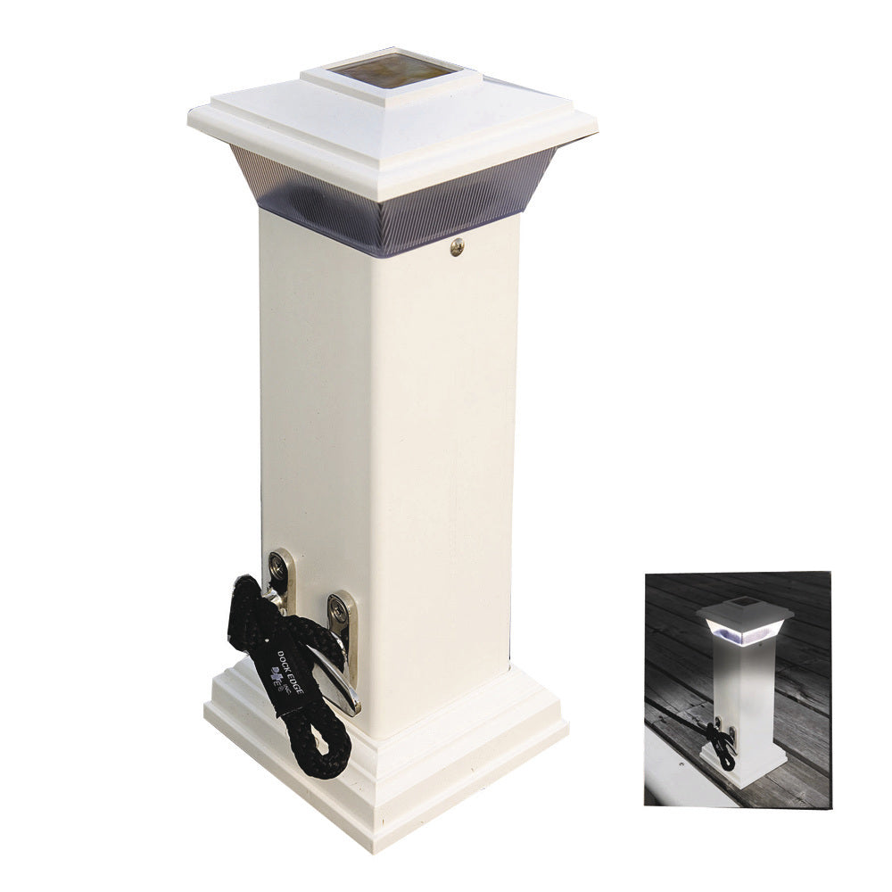 Dock Edge Cleatlite Solar Dock Light w/SS Mooring Cleat 12" - 96-250-F