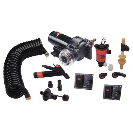 Johnson Pump Aqua Jet 5.2 GPH Wash Down/550 Live Well Kit - 64634